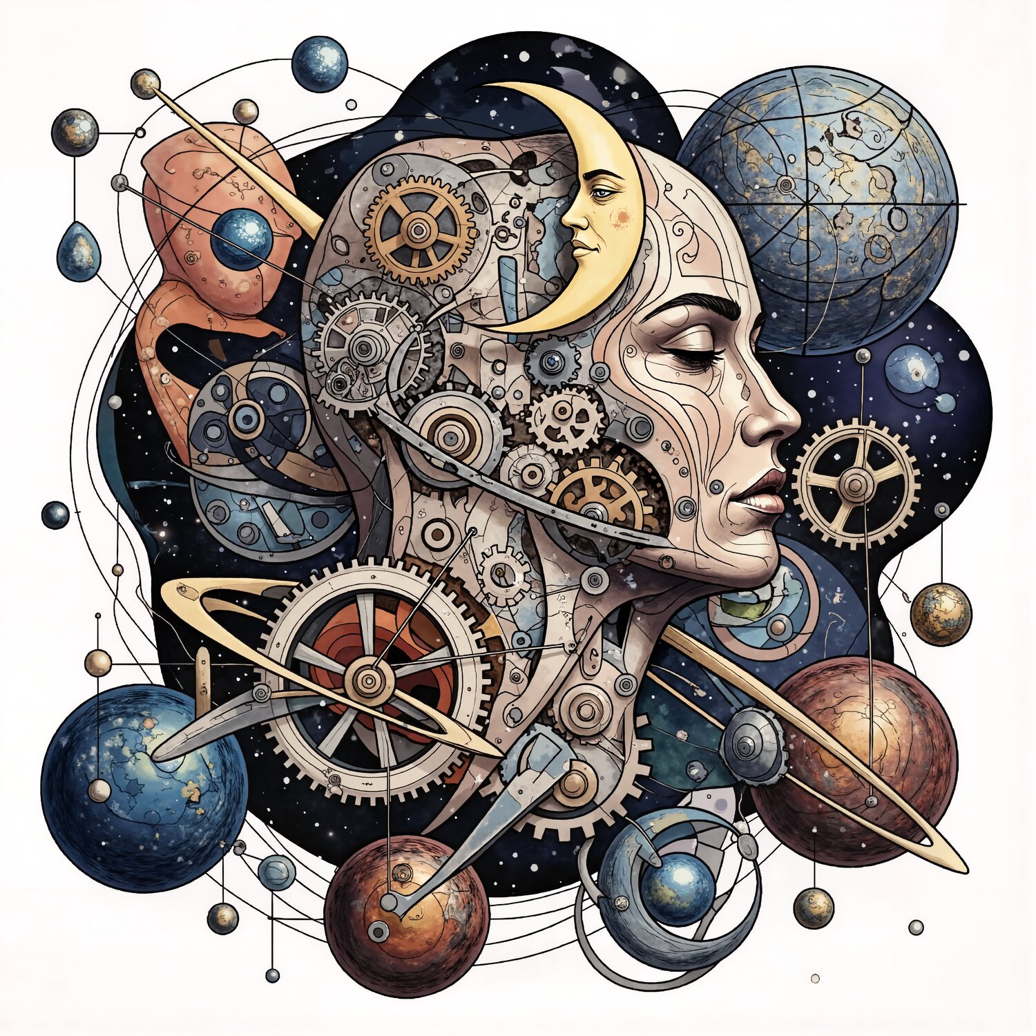 Epilogue of the Dreamborne Cosmos Dan Obana Druck zu verkaufen