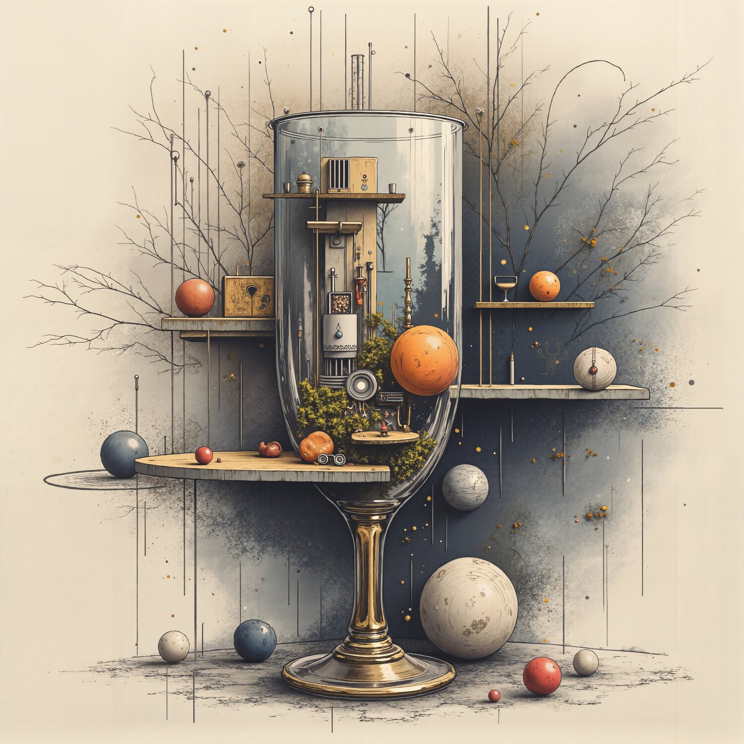 Greenhouse of Gentle Light in the Silent Layer Dan Obana Druck zu verkaufen