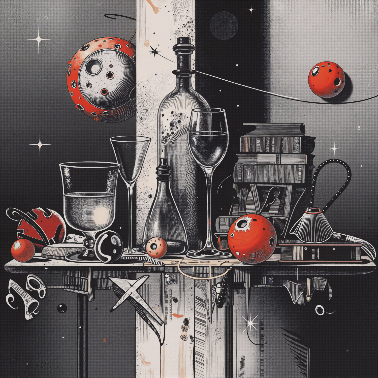 Memories of Orbits Sealed in Bottles Dan Obana Druck zu verkaufen