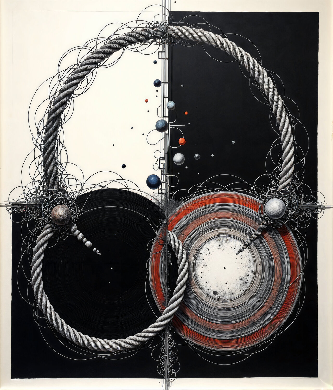 Twin Rings Holding a Lunar Shadow Dan Obana