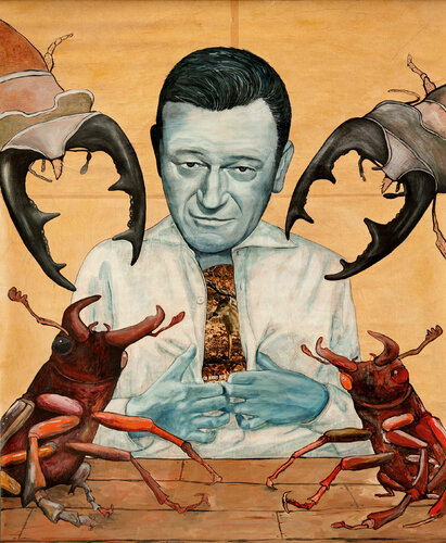 JOHN OF THE STAG BEETLES par KEELERTORNERO, Peinture en vente sur Singulart