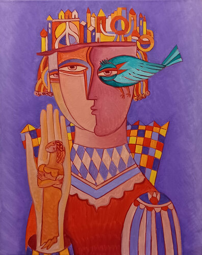 Green Bird de Van Hovak, Pintura a la venta en Singulart