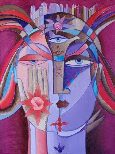 Samadhi Meditation de Van Hovak, Pintura a la venta en Singulart