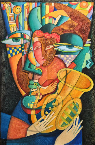 The Composer's Muse by Van Hovak, Painting for Sale on Singulart