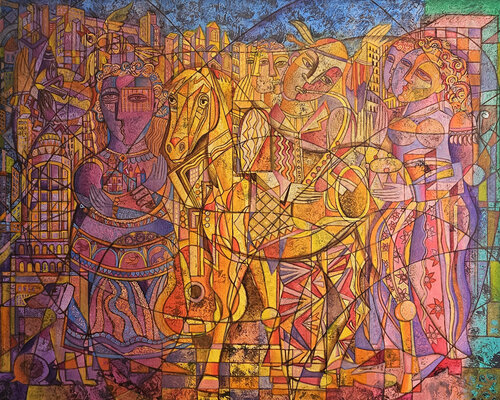 In The City de Van Hovak, Pintura a la venta en Singulart
