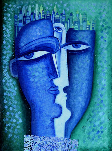 The Man in the City by Van Hovak, 회화 for Sale on Singulart