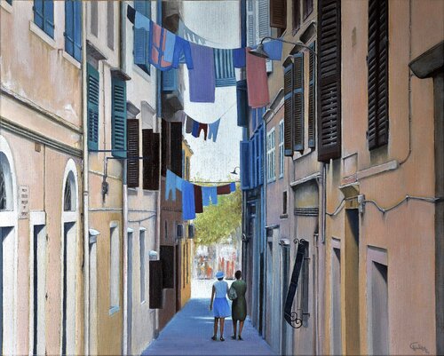Le Raccourci de Charles Unger, Pintura a la venta en Singulart