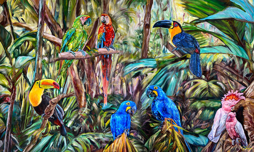 Forêt tropicale di Tylaya, Pittura in vendita su Singulart