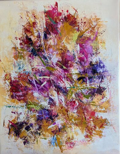 Floral acidulé by Nicole Caron, Painting for Sale on Singulart
