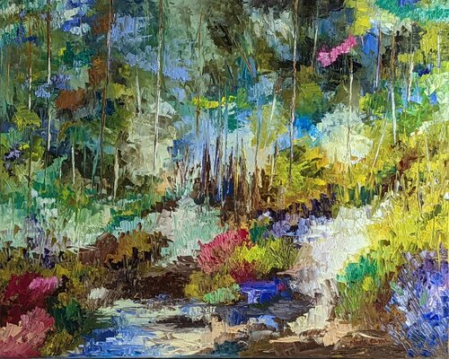 Light fragments landscape von Nicole Caron, Malerei kaufen auf Singulart