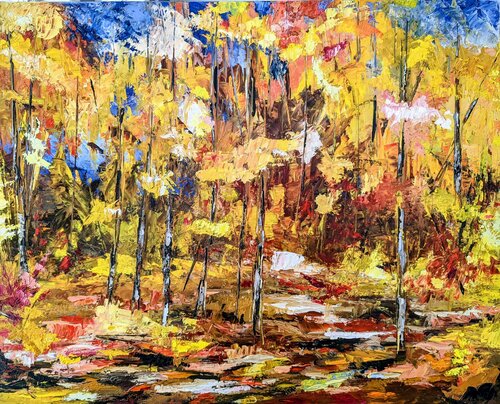 Souvenirs d'automne van Nicole Caron, Schilderij te koop op Singulart