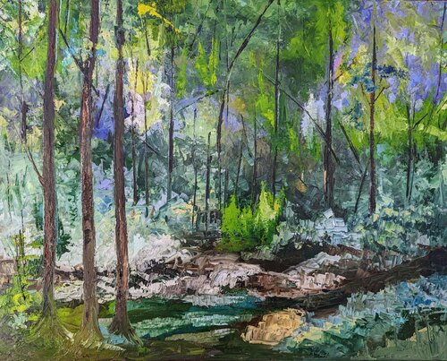 Silence landscape von Nicole Caron, Malerei kaufen auf Singulart