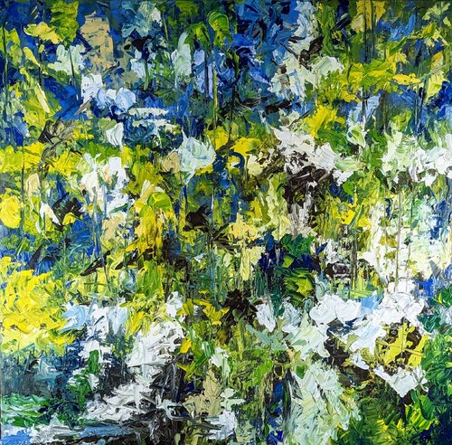 La ligne des arbres von Nicole Caron, Malerei kaufen auf Singulart