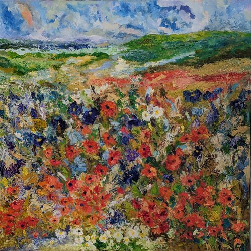 Un aprés-midi en Provence von Nicole Caron, Malerei kaufen auf Singulart