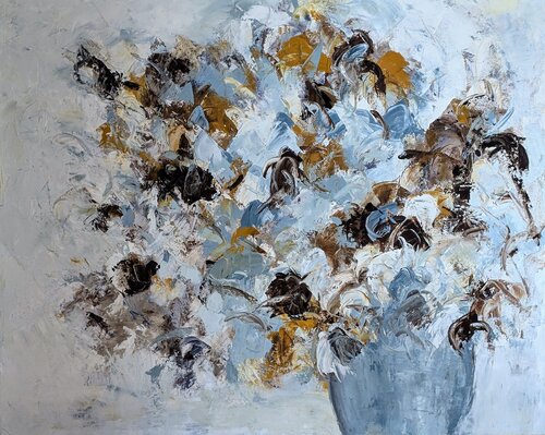 Beauté florale revisitée von Nicole Caron, Malerei kaufen auf Singulart