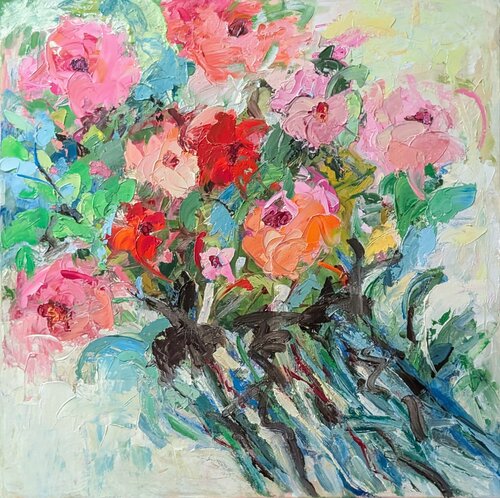 Heureux d'un printemps di Nicole Caron, Pittura in vendita su Singulart