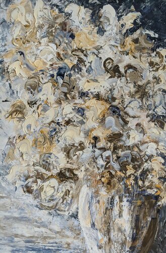 Mon premier pot de fleurs von Nicole Caron, Malerei kaufen auf Singulart