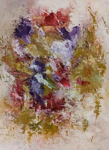 Deep pink abstraction von Nicole Caron, Malerei kaufen auf Singulart