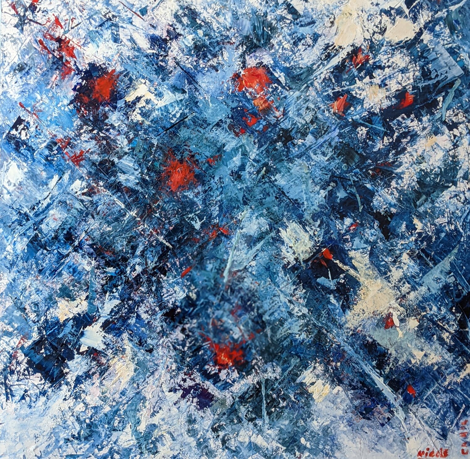 Blue abstraction Nicole Caron