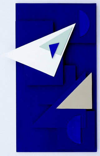 La symbolique du triangle n°1 par Marie Amédro, Peinture en vente sur Singulart