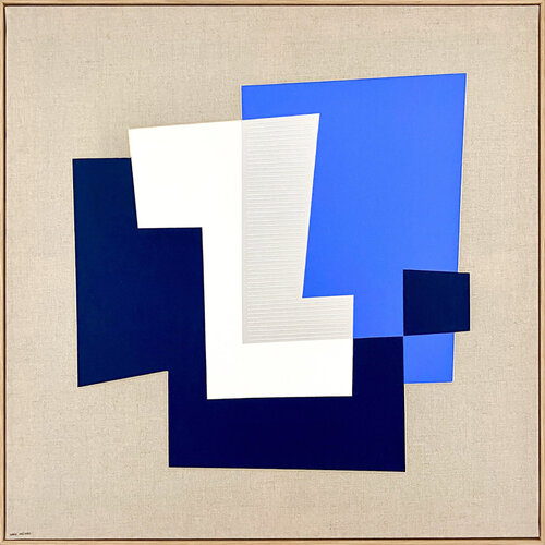 Formes complices sur lin n°22 par Marie Amédro, Peinture en vente sur Singulart