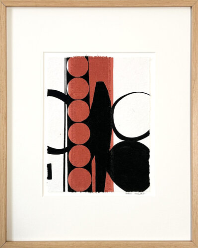 Mouvement noir sur papier n°12 van Marie Amédro, Werk op papier te koop op Singulart