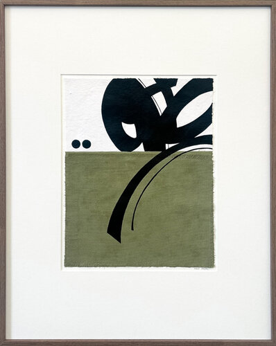 Mouvement noir sur papier n°13 par Marie Amédro, Œuvre sur papier en vente sur Singulart