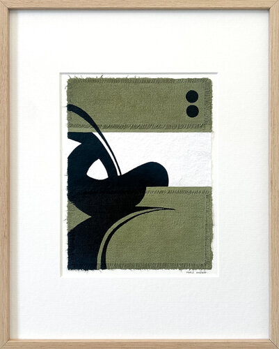 Mouvement noir sur papier n°15 van Marie Amédro, Werk op papier te koop op Singulart