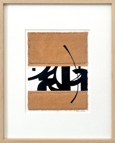 Mouvement noir sur papier n°18 by Marie Amédro, Work on Paper for Sale on Singulart