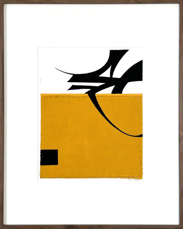 Mouvement noir sur papier n°9 Marie Amédro