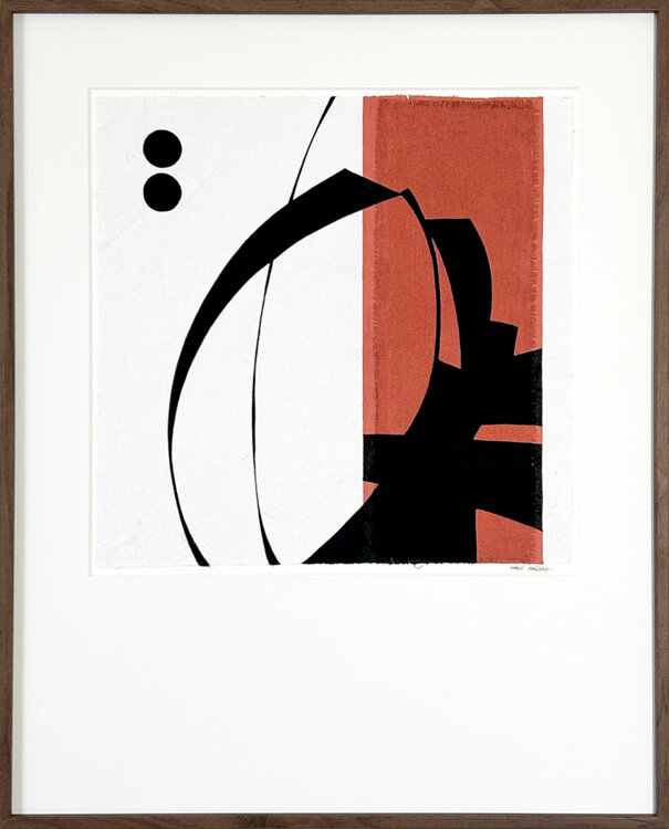 Mouvement noir sur papier n°10 Marie Amédro