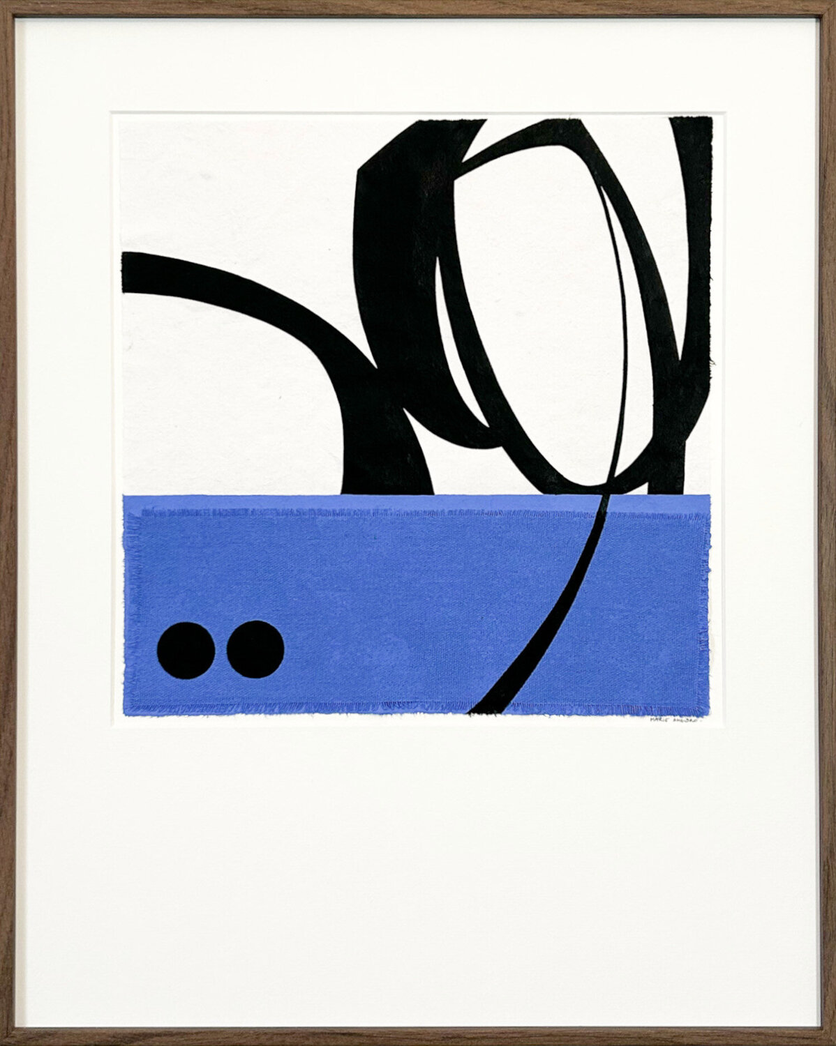 Mouvement noir sur papier n°5 Marie Amédro Werk auf Papier zu verkaufen