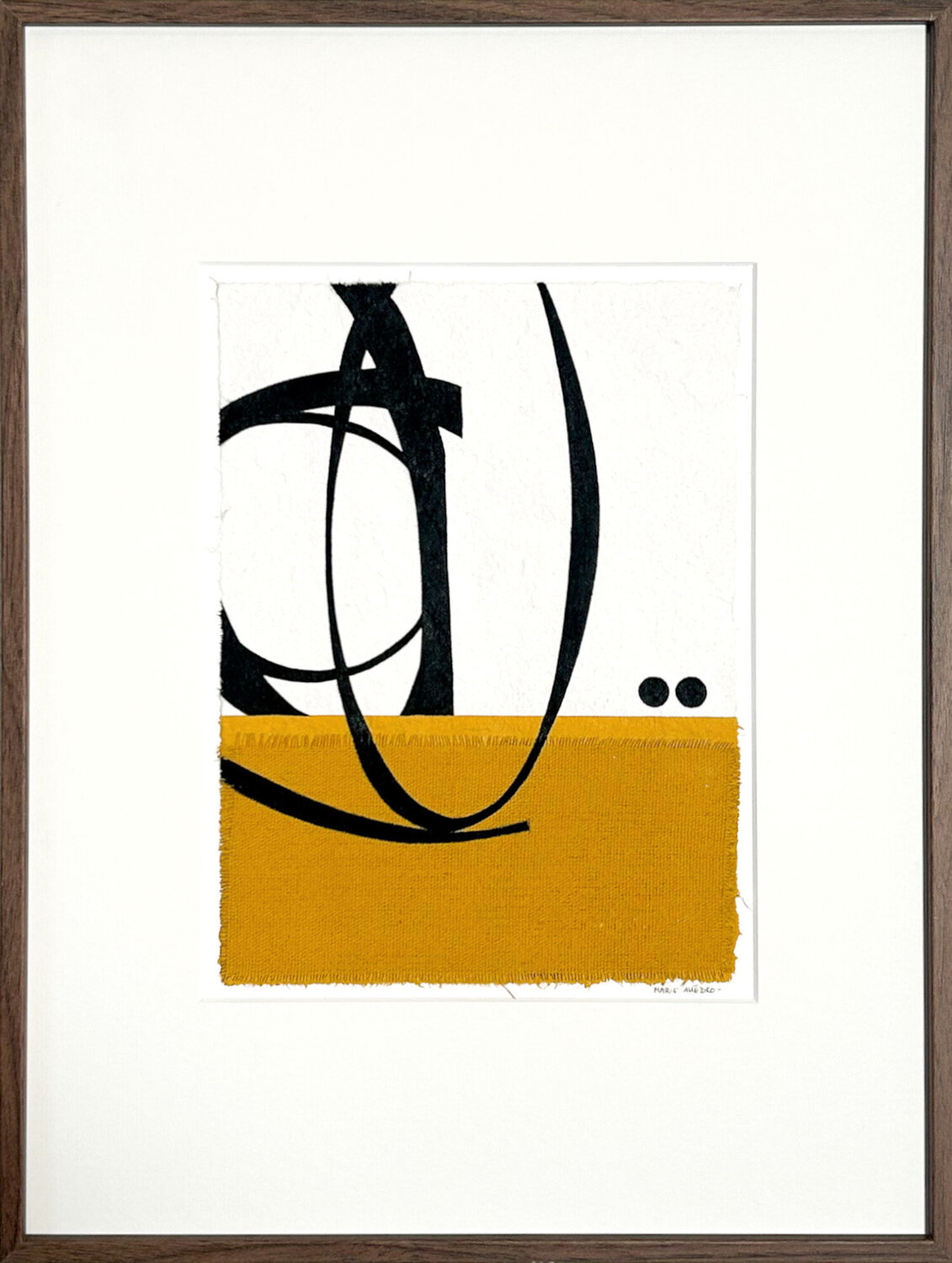 Mouvement noir sur papier n°6 Marie Amédro Werk auf Papier zu verkaufen