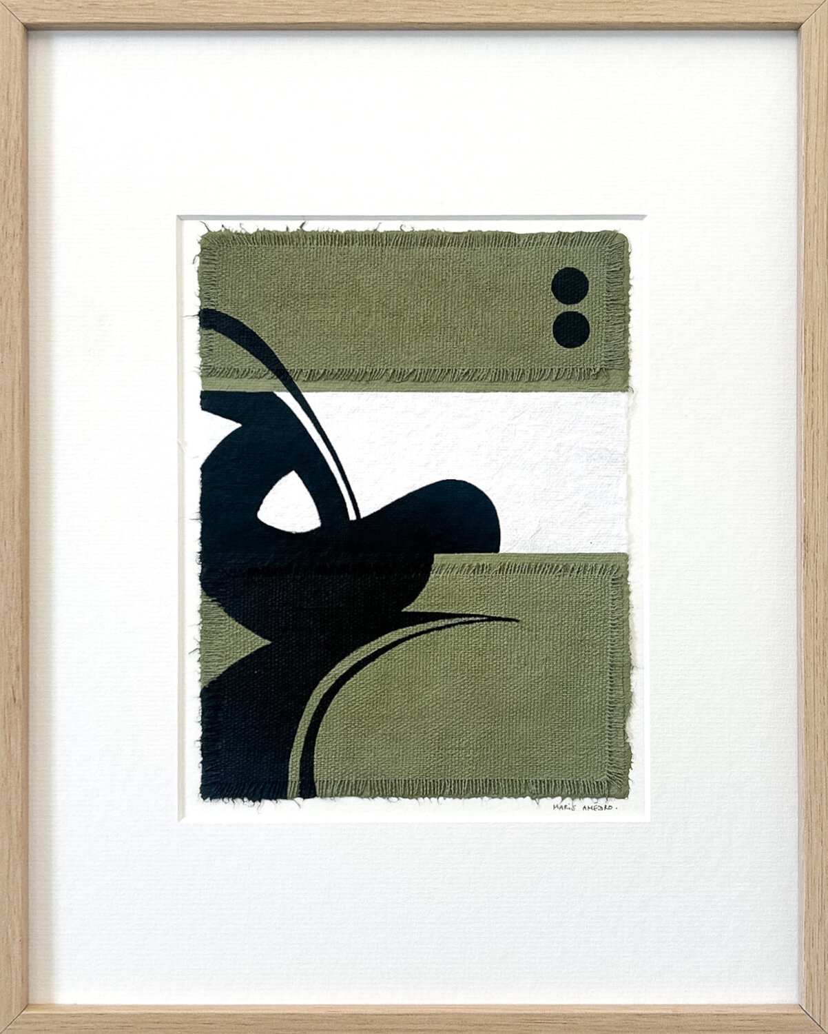 Mouvement noir sur papier n°15 Marie Amédro Werk auf Papier zu verkaufen