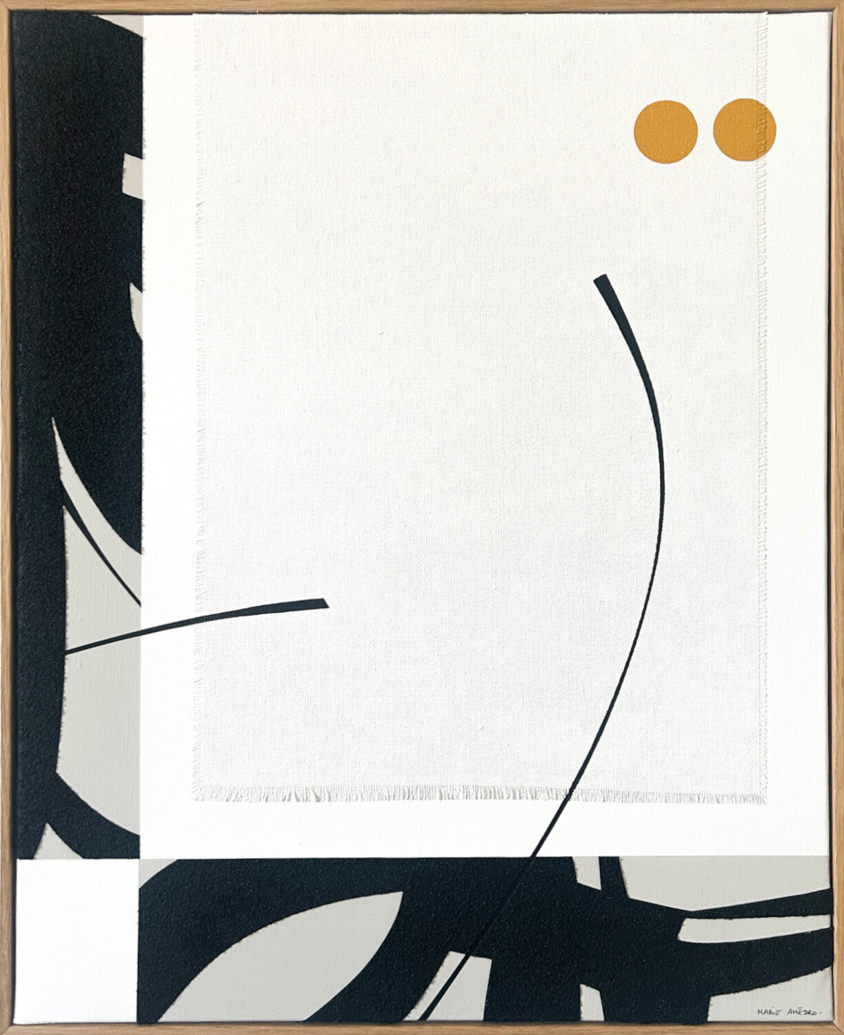Mouvement noir n°25 Marie Amédro Origineel schilderij te koop