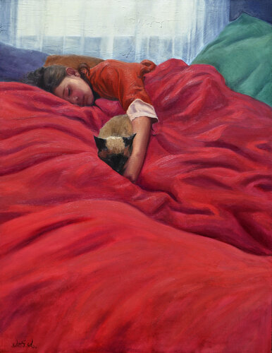 Dulce sueño by Andrés Alarcon, Painting for Sale on Singulart