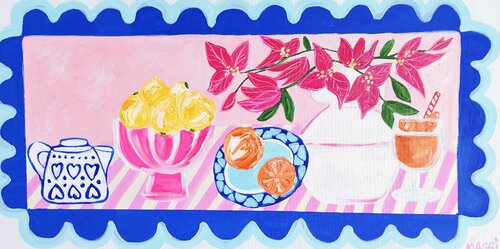 Maggi's Little Table di Maggi McDonald, Pittura in vendita su Singulart