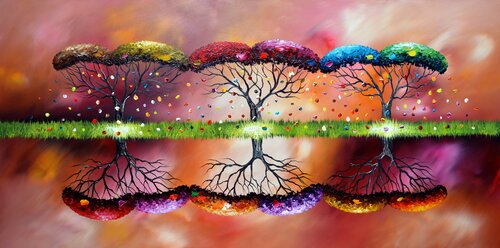 Change of seasons van Gena, Schilderij te koop op Singulart