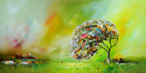 Fighting tree von Gena, Malerei kaufen auf Singulart