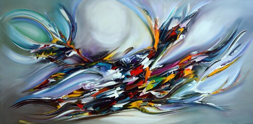 Colorful thoughts di Gena, Pittura in vendita su Singulart