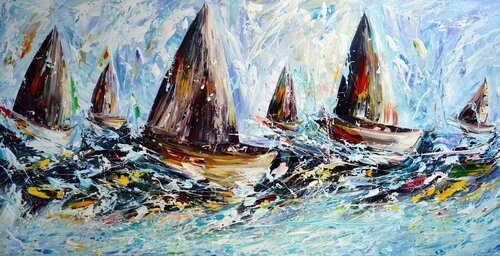 Sailing di Gena, Pittura in vendita su Singulart