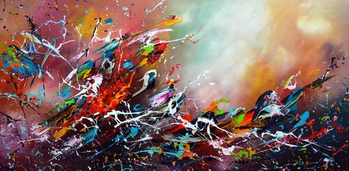 Massing of colors van Gena, Schilderij te koop op Singulart