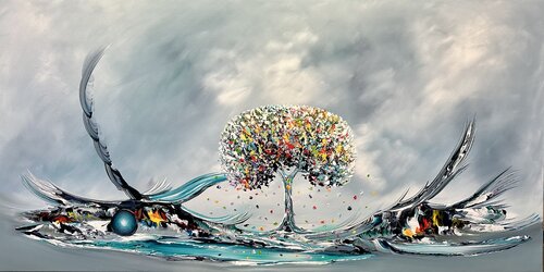 Nature wheel di Gena, Pittura in vendita su Singulart