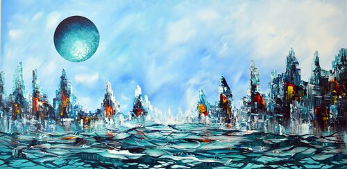 Iced World di Gena, Pittura in vendita su Singulart