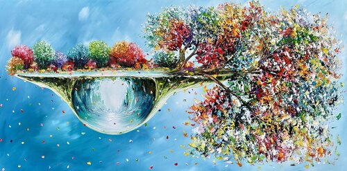 Incredible world di Gena, Pittura in vendita su Singulart
