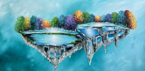 Parallel World von Gena, Malerei kaufen auf Singulart