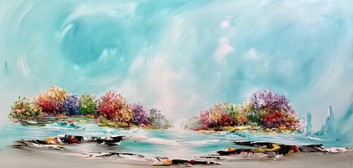 Dream Landscape di Gena, Pittura in vendita su Singulart