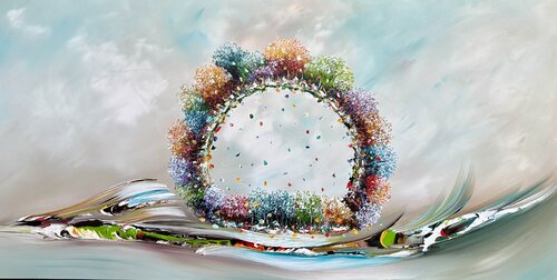 Fantasy Landscape van Gena, Schilderij te koop op Singulart