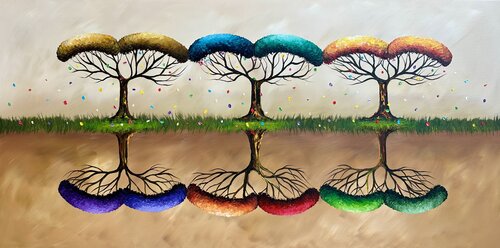 Unique Seasons van Gena, Schilderij te koop op Singulart