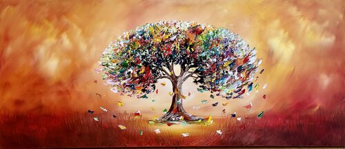 Tree of Harmony di Gena, Pittura in vendita su Singulart